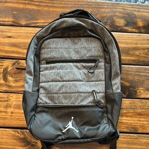 Jordan Black and Gray Backpack with Modern Design